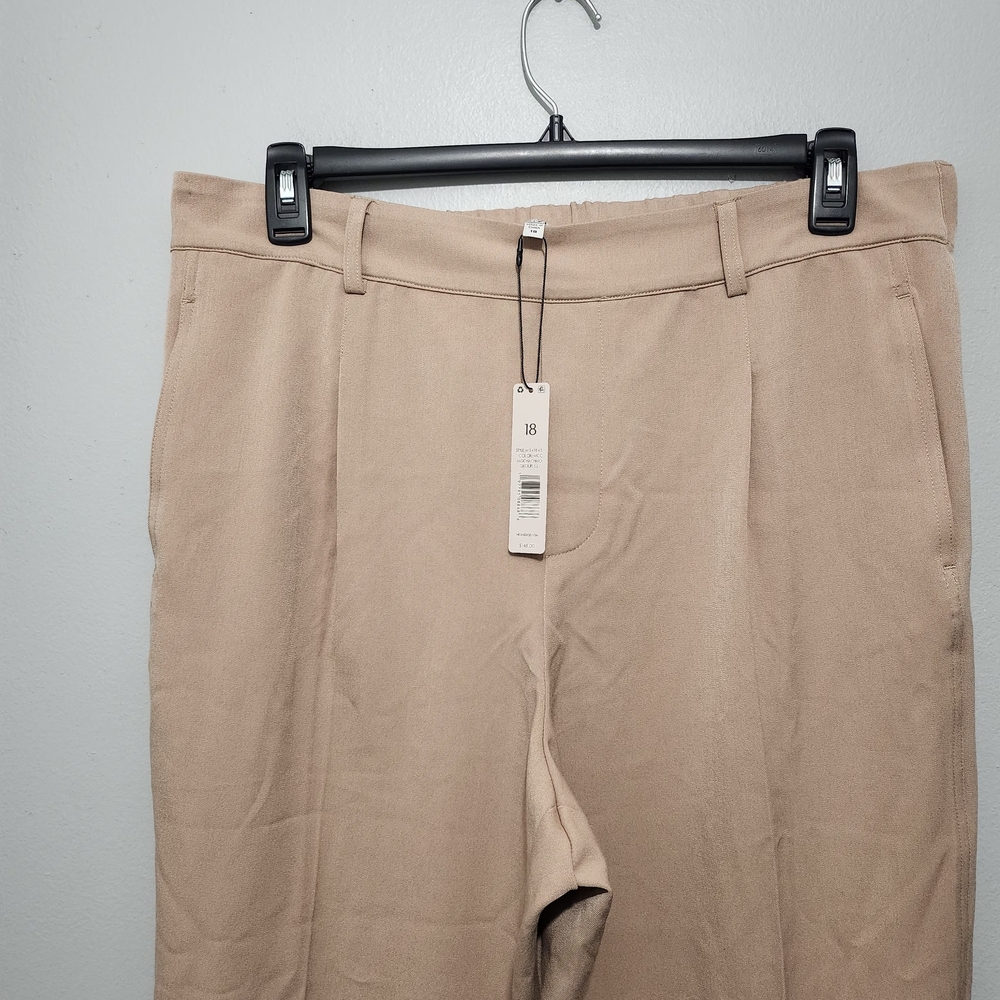 NIC+ZOE Women's Tan Wide Leg Pants - Picture 2 of 8
